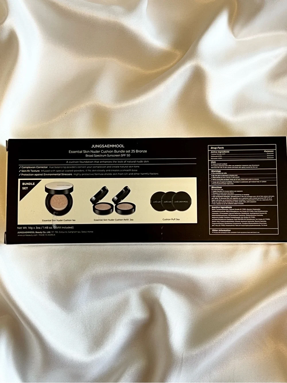 JUNG SAEM MOOL Essential Skin Nuder Cushion Bundle Set – 25 Bronze